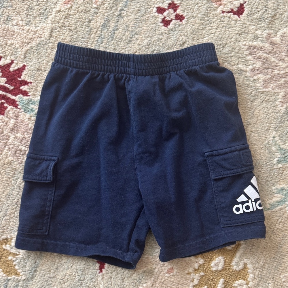 Adidas Kids' Red Tee and Dark Blue Shorts Set - Picture 3 of 3